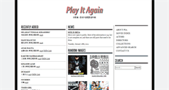 Desktop Screenshot of playitagain.info